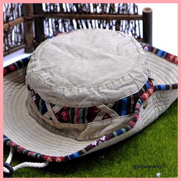 Pure Cotton Bucket Hat with UV Protection and Adjustable Fit main image 7